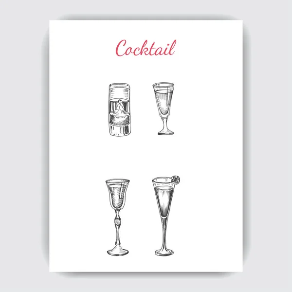 Invitation Cocktail Beach Party Vector Illustration — Stock Vector