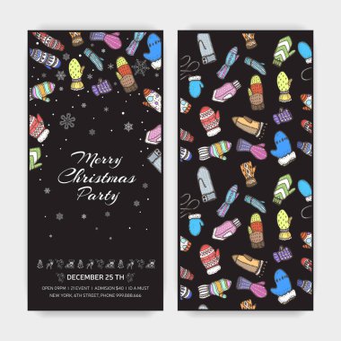 Vektör çizim kroki - tebrik kartları ve tatil tasarım.