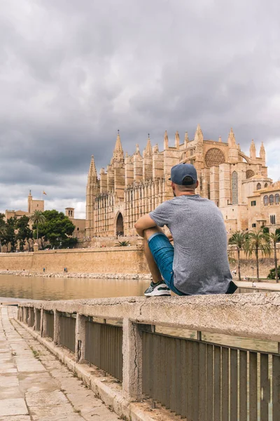 Cityscape Palma de Mallorca, İspanyol Belediyesi ve Balear Adaları Mayorka Adası ana kasabası