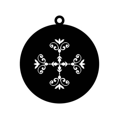 Lazer kesim tasarım siyah ve beyaz Fleur-de-Lis süsleme kolyesi. 24