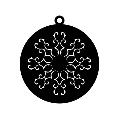 Lasercut Tasarım Siyah ve Beyaz Fleur-de-Lis Süsleme Kolyesi. 50.