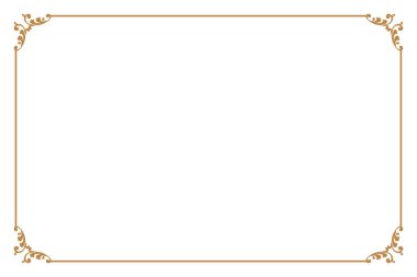 Elements of ornate vintage frames. Border gold lines swirls, floral motifs. Design print for greeting cards, wedding invitations, restaurant menu, royal certificates. Set 959