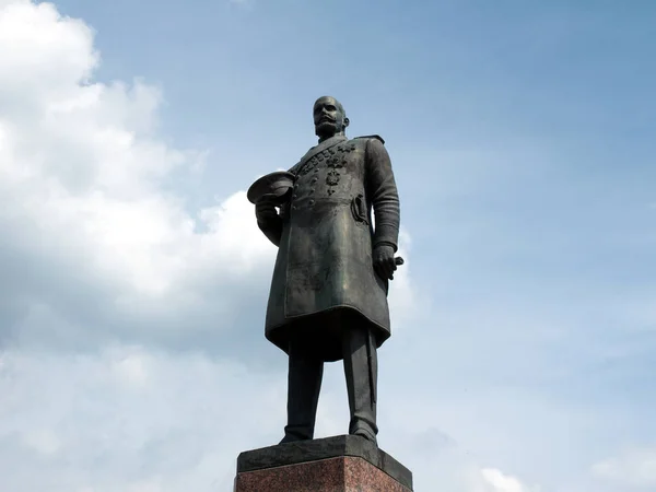 Saratov Russie Juin 2019 Photo Monument Peter Stolypin Sur Fond — Photo