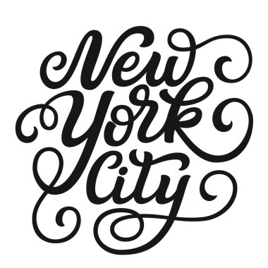 New York şehri. Vektör tipografi