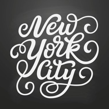 New York şehri. Vektör tipografi