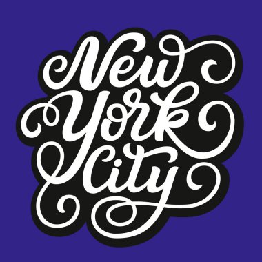 New York şehri. Vektör tipografi