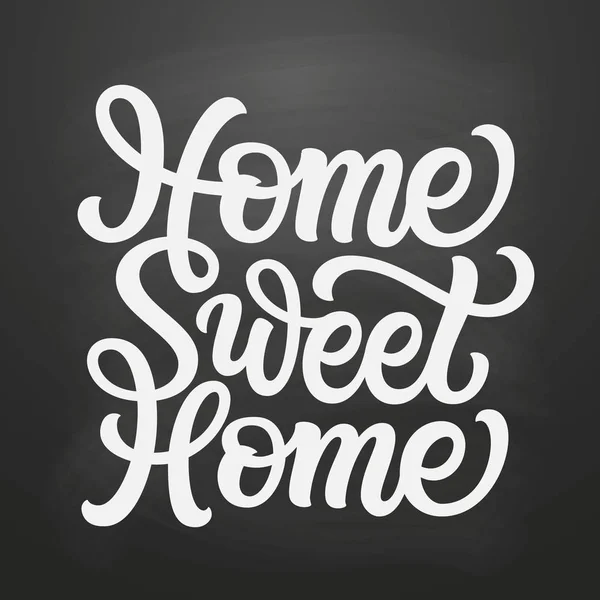 Home sweet home. Vector typography — Stock Vector