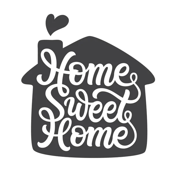 Home sweet home. Vector typography — Stock Vector