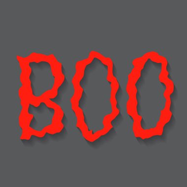 Yuh! El yazısı dalgalı siyah metin. Cadılar Bayramı parti dekorasyonları, tişörtler, posterler, afişler, kartlar, çıkartmalar için vektör tipografisi