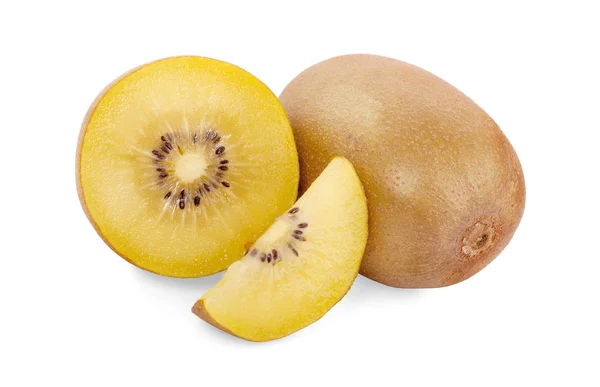 Beyaz arkaplanda izole edilmiş Kivi altını