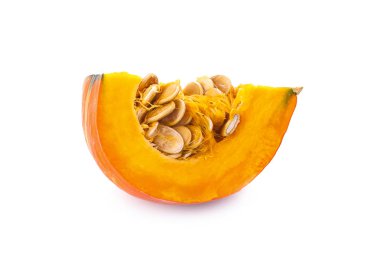 Beyaz bir arkaplanda kabak izole