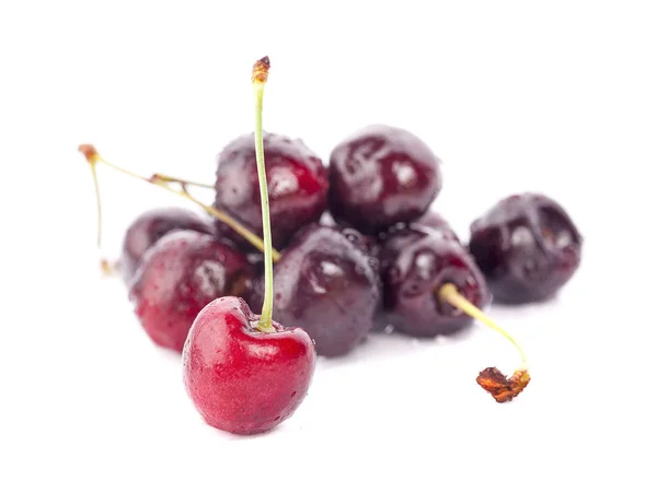 Cherry Izolované Bílém Pozadí — Stock fotografie