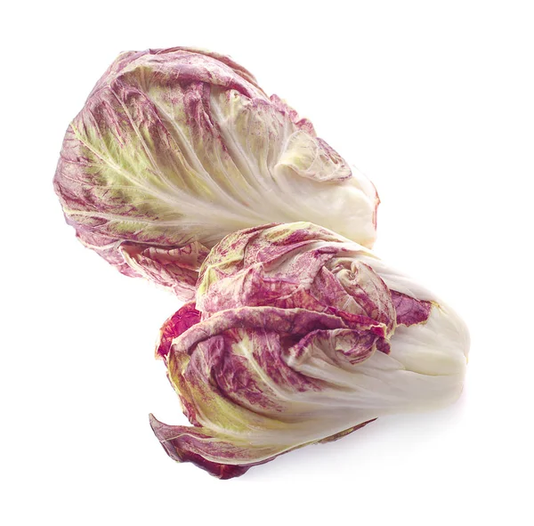 Radicchio Red Salad Isolated White Background — Stock Photo, Image