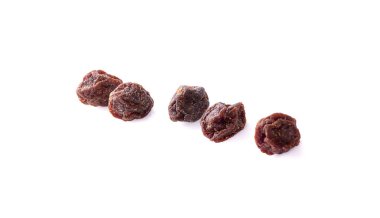 Organik Kuru Erik, Kuru Erik, kayısı kırpma yolu ile beyaz arka plan üzerinde kurutulmuş.