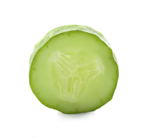 Cocumber Slices Isolated White Background — Stock Photo, Image
