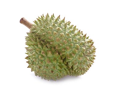 Beyaz arka plan üzerinde izole Pzt tanga durian meyve