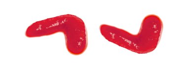 Beyaz arkaplanda izole edilmiş domates sosu