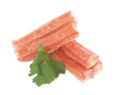 Beyaz çubuğa imitasyon yengeç