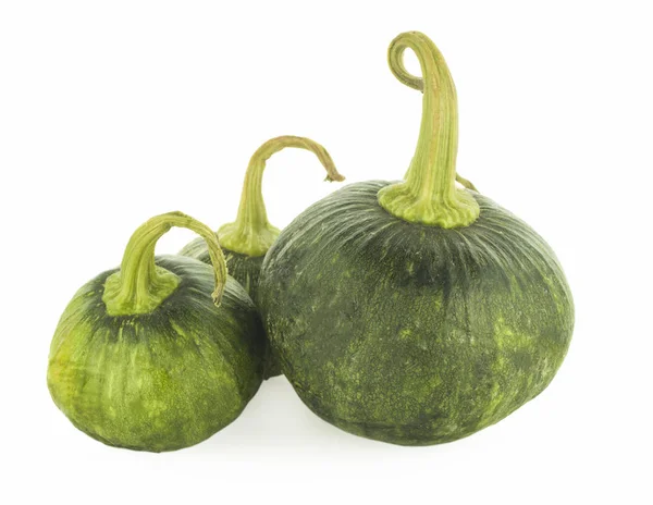 Calabaza Verde Aislada Sobre Fondo Blanco — Foto de Stock