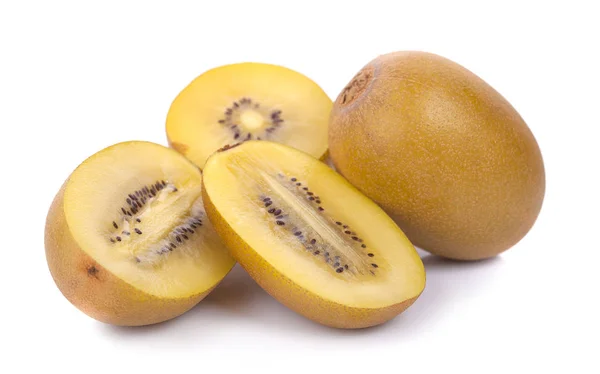 Gold kiwi fruit on a white background