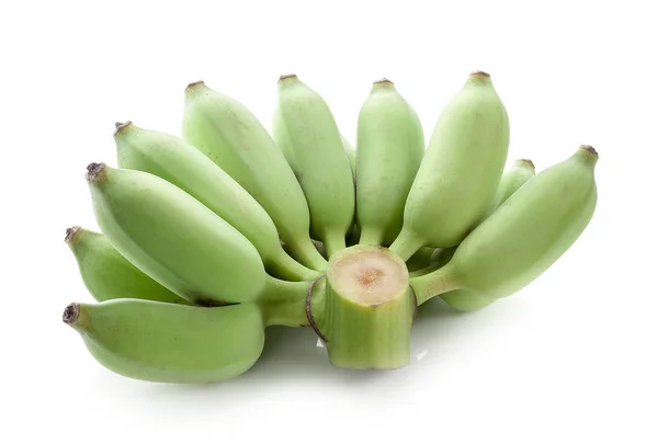 Banany Tajski Uprawiany Banan Tajskie Banany Białym Tle — Zdjęcie stockowe