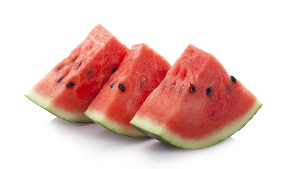 Slice Watermelon White Background — Stock Photo, Image