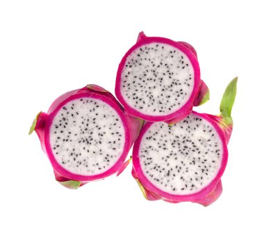 Beyaz arkaplanda Ejder Meyvesi izole