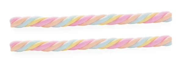 Beyaz arkaplanda izole edilmiş renkli şekerleme