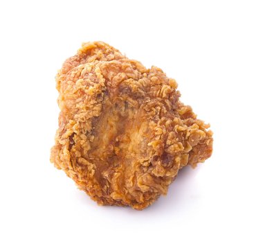 Kızarmış tavuk izole edilmiş beyaz arkaplan