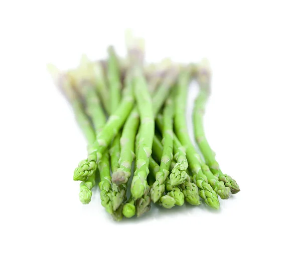 Verse Groene Asperges Wit — Stockfoto