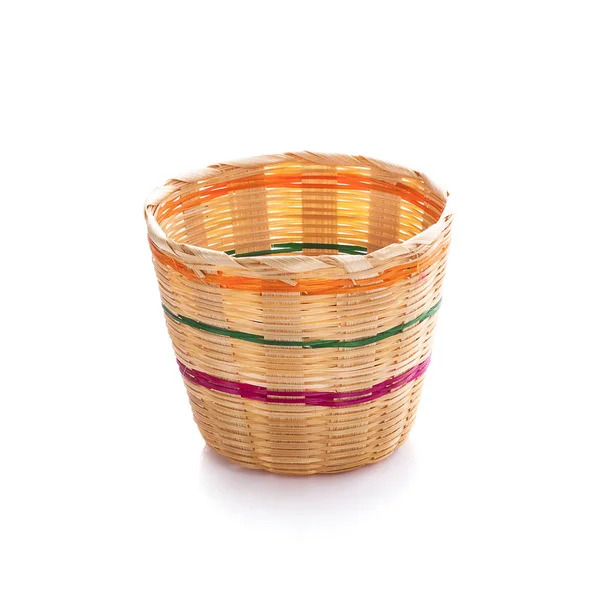 Basket Isolated White Background — Stock Photo, Image