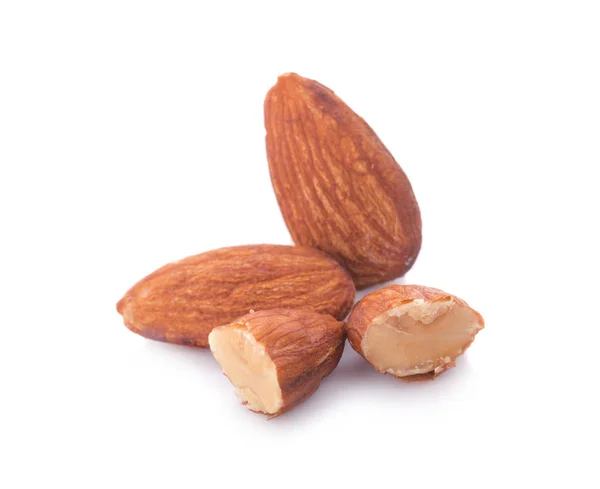 Almond Isolated White — Stock Photo, Image