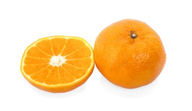 taze turuncu beyaz arkaplanda izole