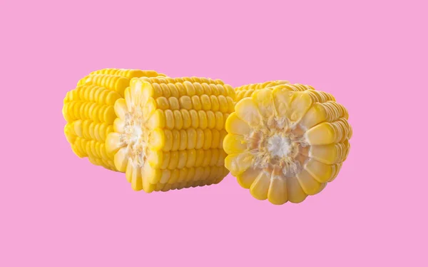 Ears Sweet Corn Isolated Background — Stock Photo, Image