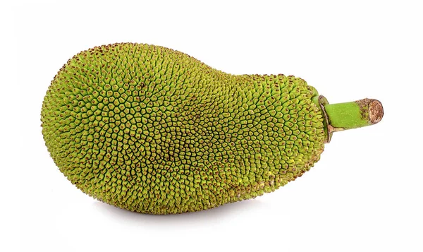 Jackfruit Geïsoleerd Witte Achtergrond — Stockfoto