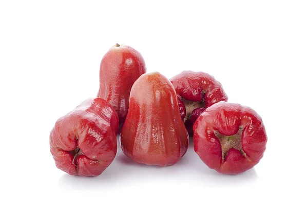 Manzanas Rosadas Aisladas Sobre Fondo Blanco — Foto de Stock