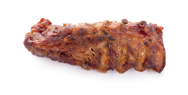 Osso Porco Com Molho Churrasco — Fotografia de Stock