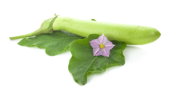 Berenjena Berenjena Verduras Frescas Sobre Fondo Blanco Aisladas — Foto de Stock