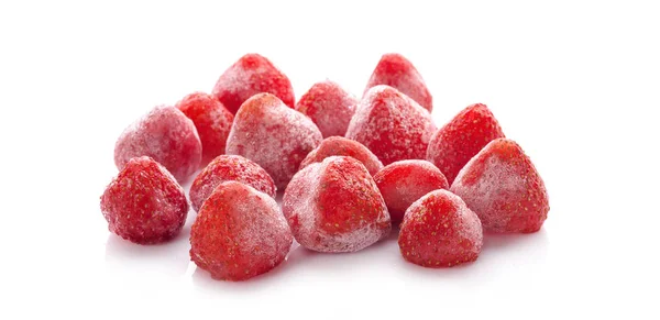 çilek beyaz arka plan üzerinde bir izole dondurulmuş