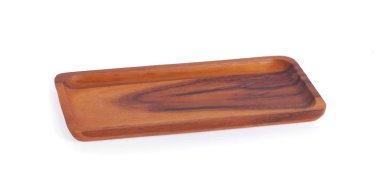 Beyaz zemin üzerinde tahta plaka