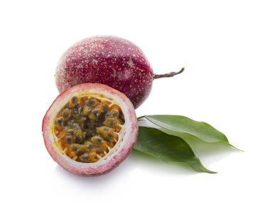 Passion fruit isolated on white background clipart