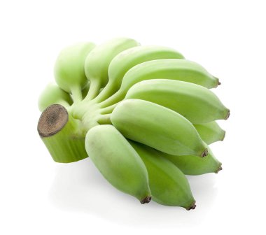 Muz, Tayland ekili muz, beyaz arka planda Tayland muzları.