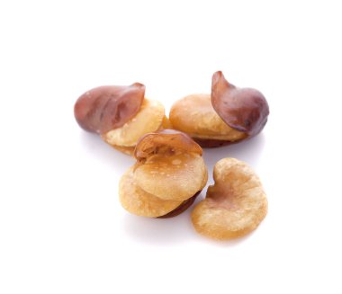 Beyaz arka plan üzerinde izole açık ağız fasulye 