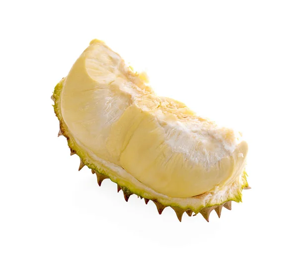 Durian Fruit Geïsoleerd Witte Achtergrond — Stockfoto