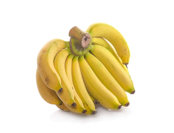 Bananer Isolert Hvit Bakgrunn – stockfoto