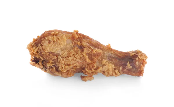 Frango Frito Isolado Fundo Branco — Fotografia de Stock