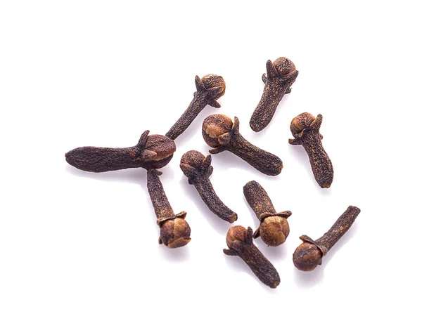 Dry Cloves White Background — Stock Photo, Image