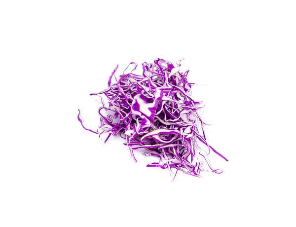 Фіолетова Капуста Ізольована Білому Фоні — стокове фото