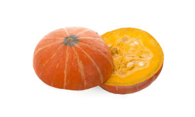 Beyaz bir arkaplanda kabak izole