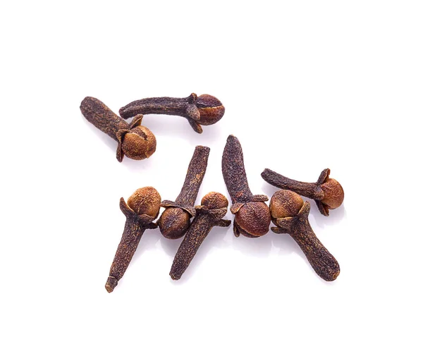 Dry cloves on white background — Stock Photo, Image